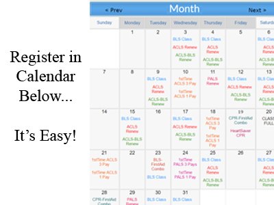 register class in calendar